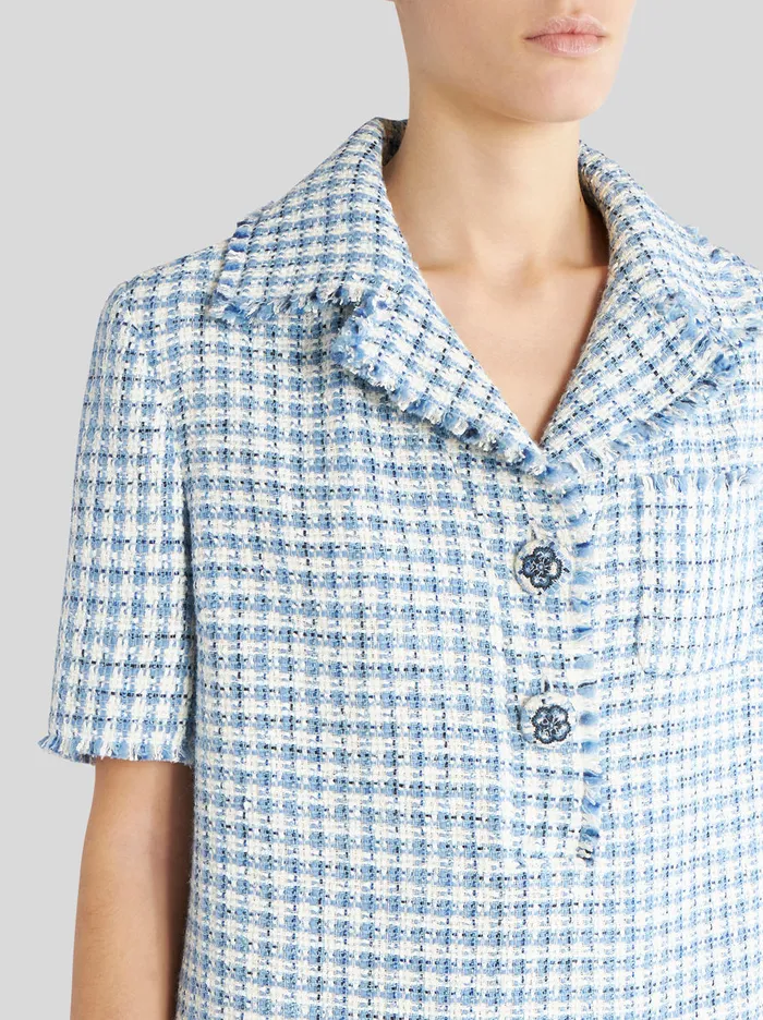 Women Boucl Tunic Dress Etro Dresses