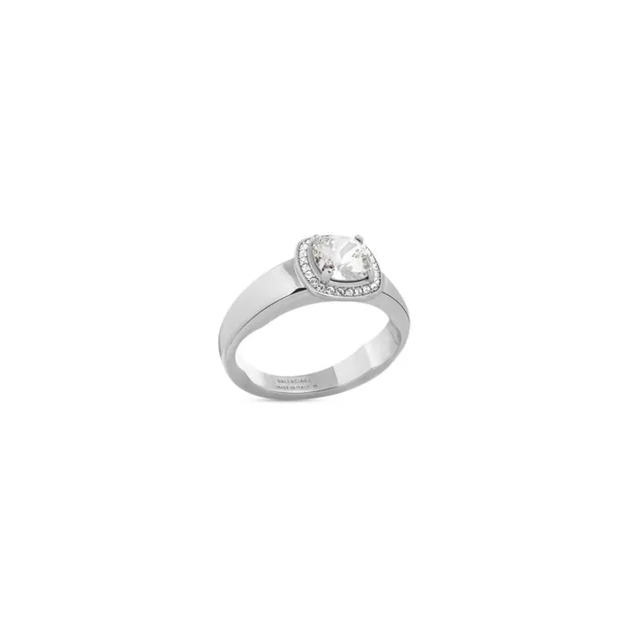 Women Bracelets and Rings Balenciaga Maxi Solitaire Ring In Silver