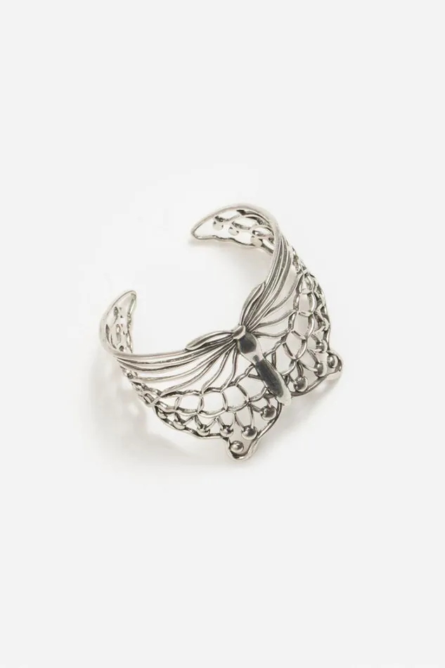 Women Butterfly Cuff Bracelet Silver Johnny Was Jewelry