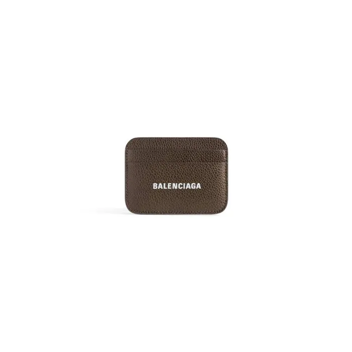 Women Card Holders Balenciaga Cash Card Holder Metallized In Bronze