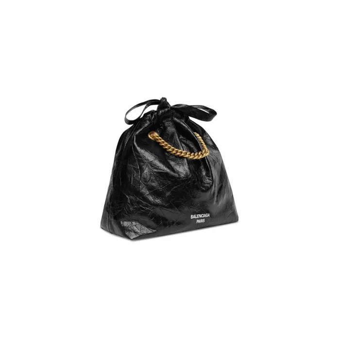 Women Chain Bags Balenciaga Crush Small Tote Bag In Black