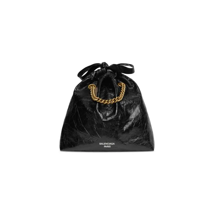 Women Chain Bags Balenciaga Crush Small Tote Bag In Black