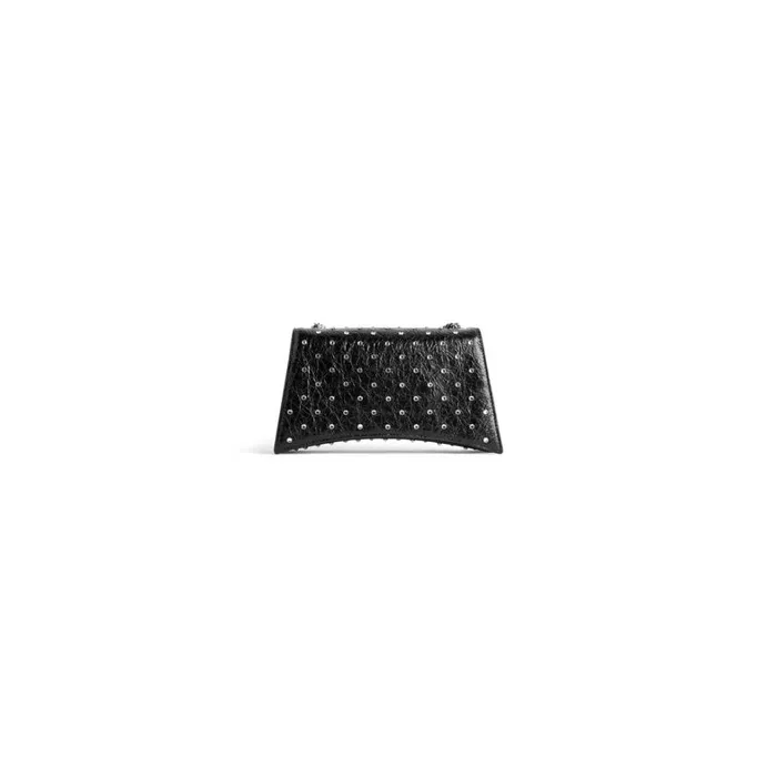 Women Chain Bags Balenciaga Crush Xs Chain Bag With Rhinestones In Black