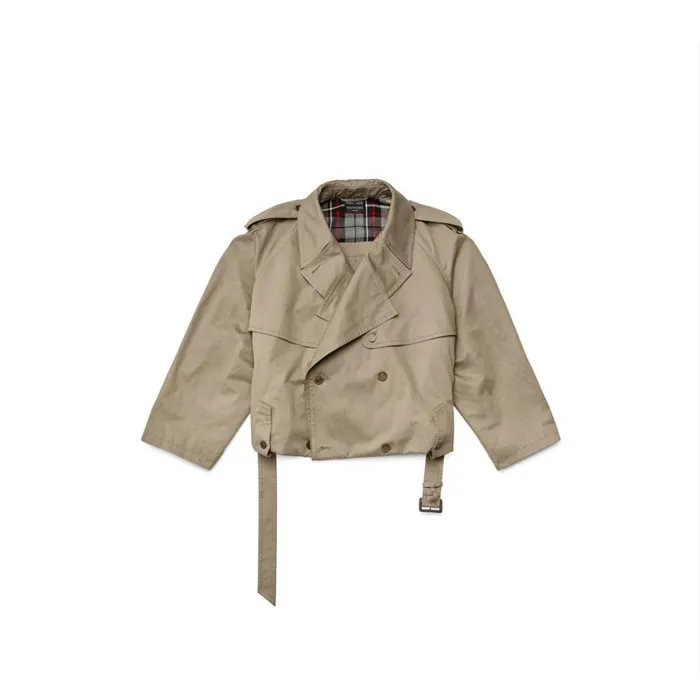 Women Coats and Jackets Balenciaga Folded Trench In Sand