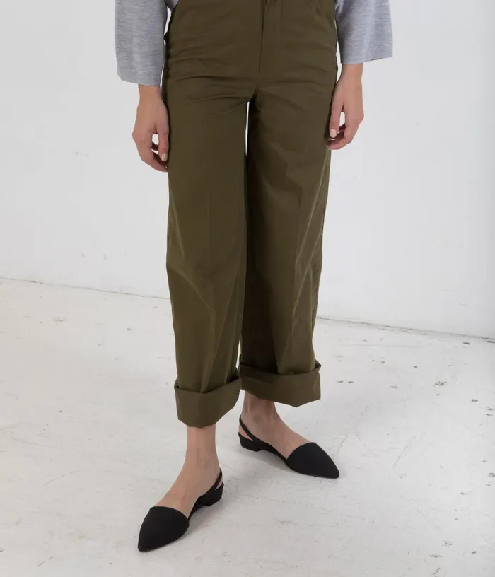Women Cory Vegan Slingback Flats Black Matt and Nat Flats