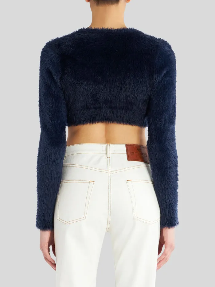 Women Cropped Cardigan Etro Knitwear