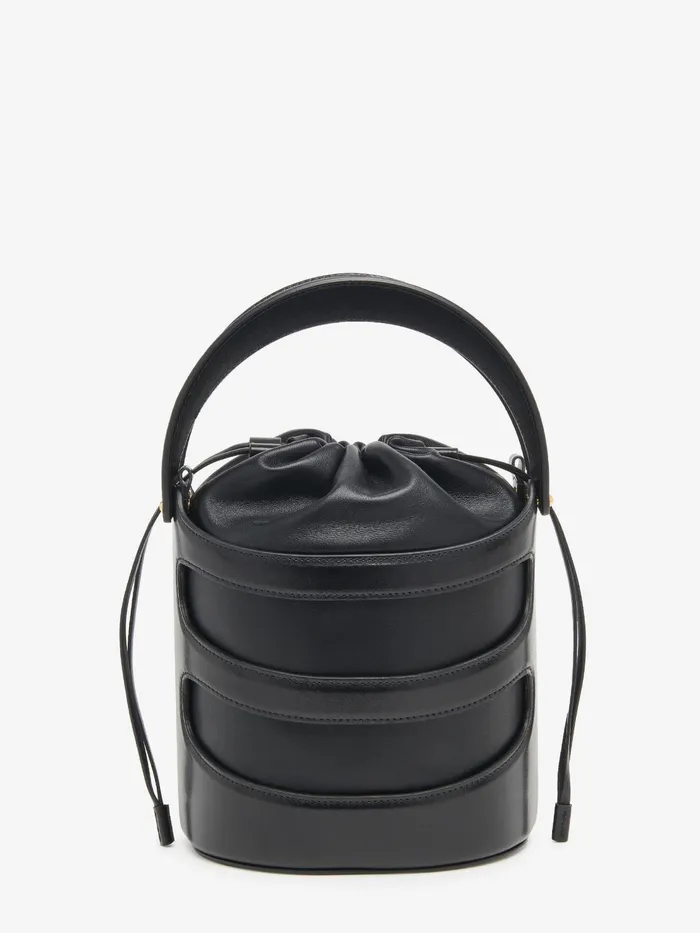 Women Crossbody Bags Alexander McQueen The Rise Bucket Black