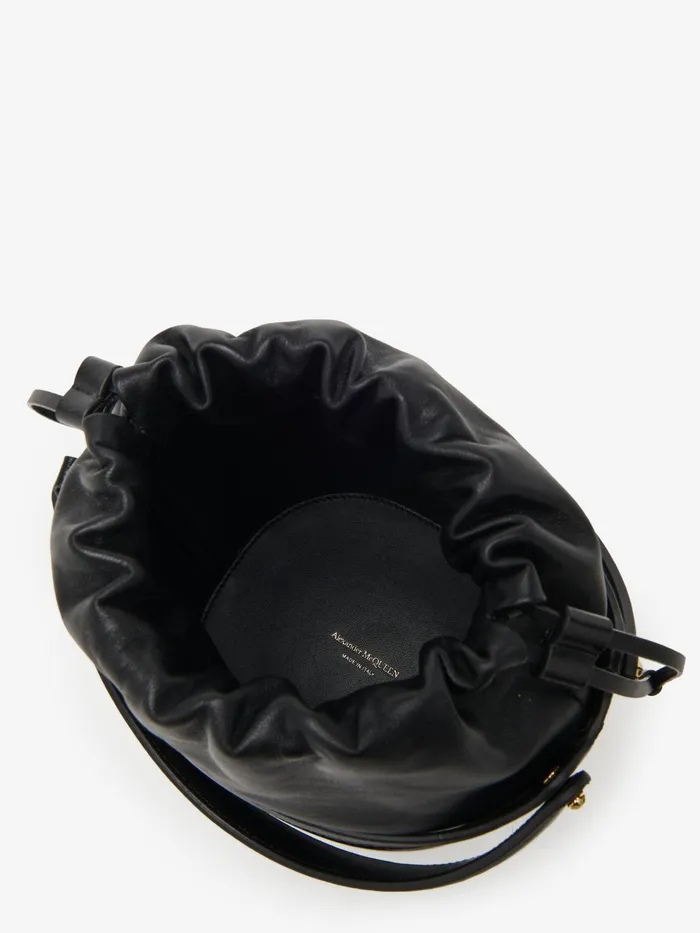Women Crossbody Bags Alexander McQueen The Rise Bucket Black