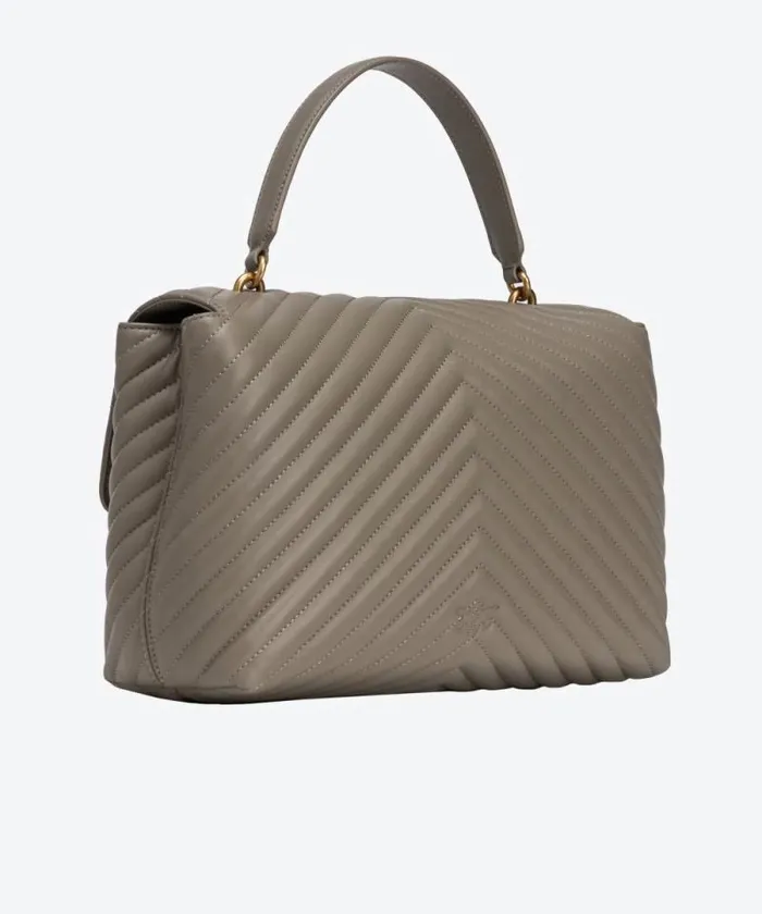 Women Crossbody Bags Pinko Big Lady Love Bag Puff Chevron Walnutantique Gold Women Crossbody Bags Pinko Big Lady Love Bag Puff Chevron Walnutantique Gold