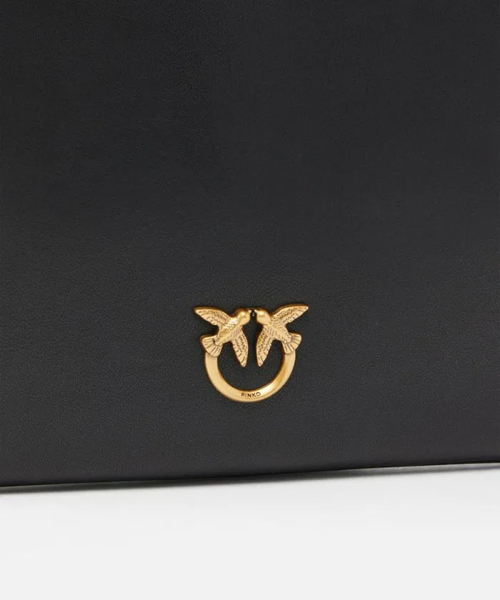 Women Crossbody Bags Pinko Classic Flat Love Bag Simply Blackantique Gold Women Crossbody Bags Pinko Classic Flat Love Bag Simply Blackantique Gold