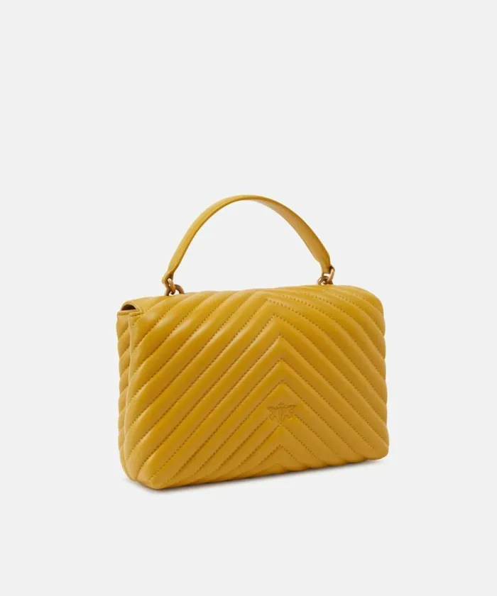 Women Crossbody Bags Pinko Classic Lady Love Bag Puff Chevron China Yellowantiquegold Women Crossbody Bags Pinko Classic Lady Love Bag Puff Chevron China Yellowantiquegold