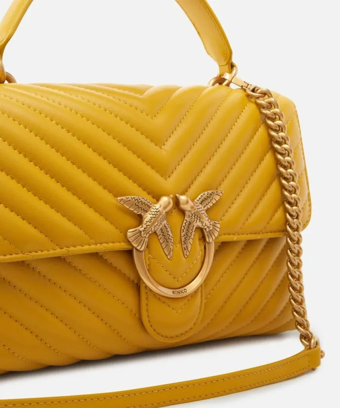 Women Crossbody Bags Pinko Classic Lady Love Bag Puff Chevron China Yellowantiquegold Women Crossbody Bags Pinko Classic Lady Love Bag Puff Chevron China Yellowantiquegold