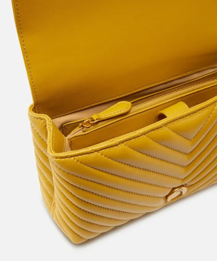 Women Crossbody Bags Pinko Classic Lady Love Bag Puff Chevron China Yellowantiquegold Women Crossbody Bags Pinko Classic Lady Love Bag Puff Chevron China Yellowantiquegold