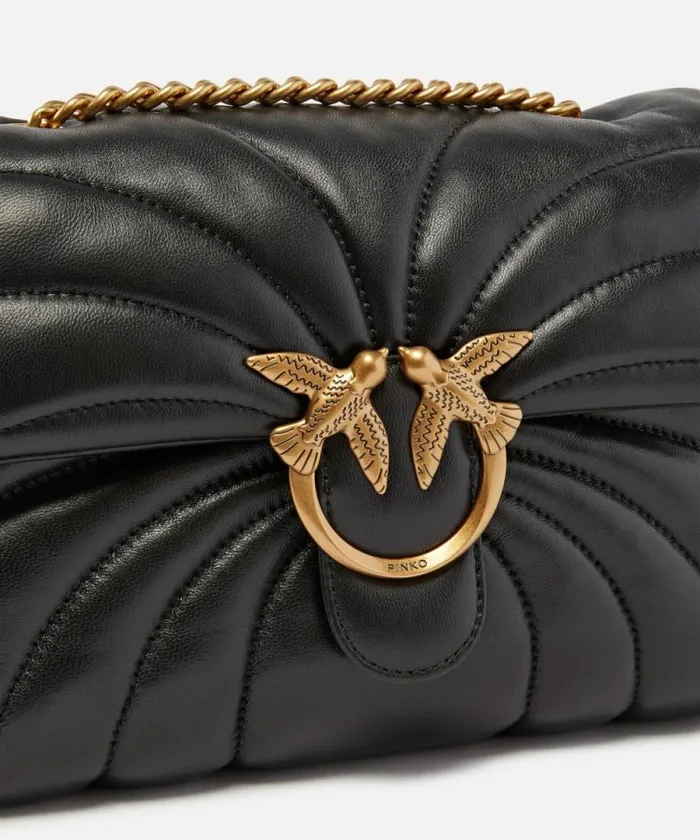Women Crossbody Bags Pinko Love Bag Puff Large Butterfly Quilt Crossbody Bag Blackantique Gold Women Crossbody Bags Pinko Love Bag Puff Large Butterfly Quilt Crossbody Bag Blackantique Gold