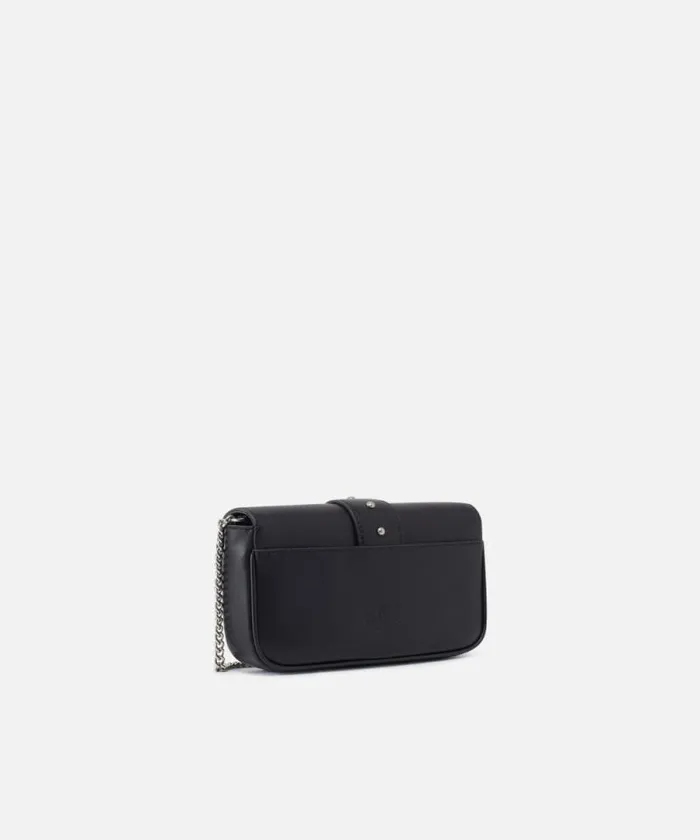 Women Crossbody Bags Pinko Pocket Love Bag One Simply Blackold Silver Women Crossbody Bags Pinko Pocket Love Bag One Simply Blackold Silver