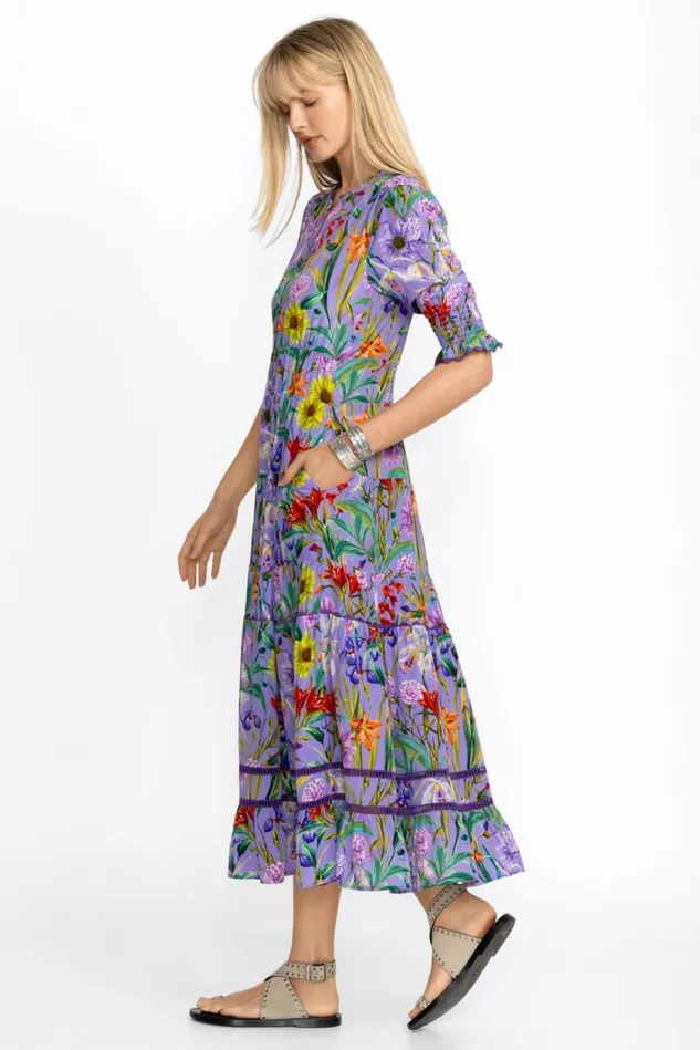 Women DAPHNE SILK MAXI DRESS Daphne Purple Johnny Was Dresses Women DAPHNE SILK MAXI DRESS Daphne Purple Johnny Was Dresses