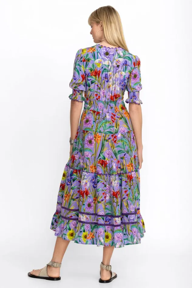 Women DAPHNE SILK MAXI DRESS Daphne Purple Johnny Was Dresses Women DAPHNE SILK MAXI DRESS Daphne Purple Johnny Was Dresses
