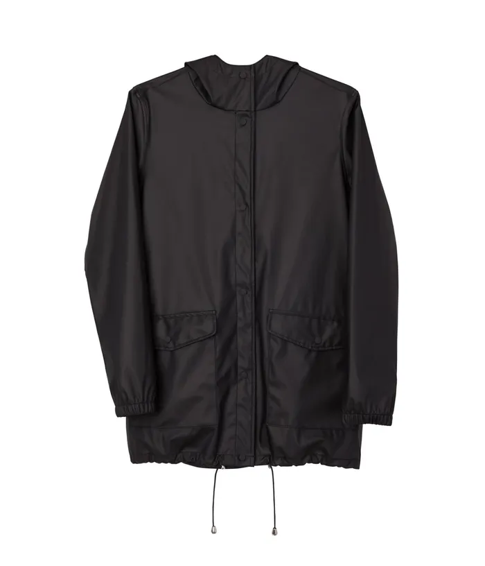 Women Demee WomenS Rain Jacket Black Matt and Nat Raincoats