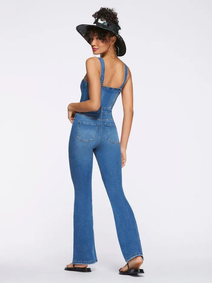 Women Denim Jessica Simpson Constance Jumpsuit In Free Will