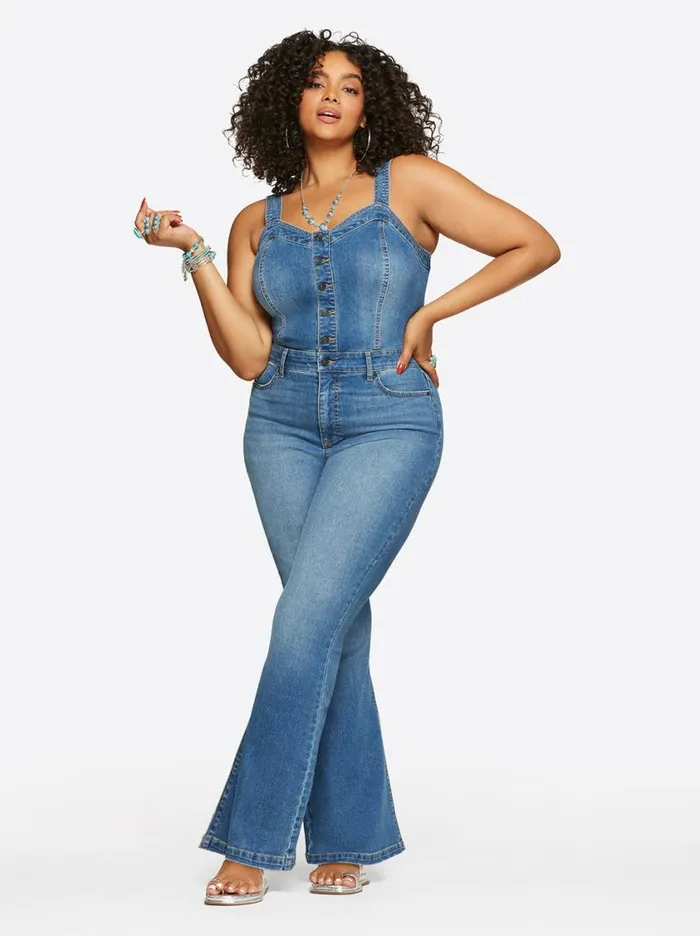Women Denim Jessica Simpson Constance Jumpsuit In Free Will