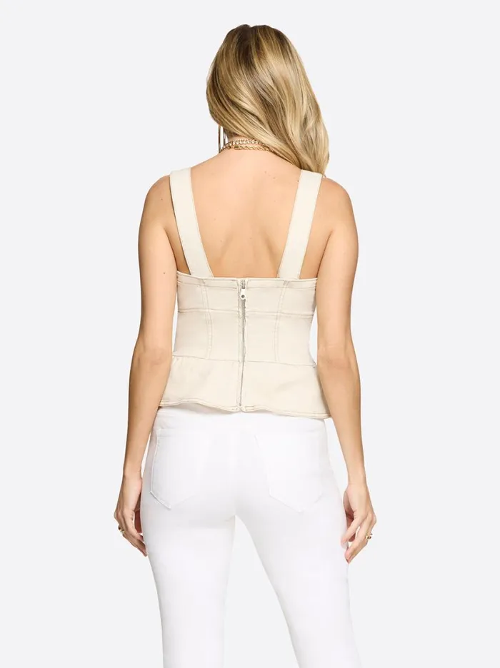 Women Denim Jessica Simpson Denim Bustier In Ecru