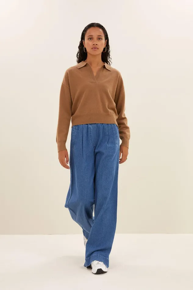 Women Dex Pullover Camel Bybar Pullovers