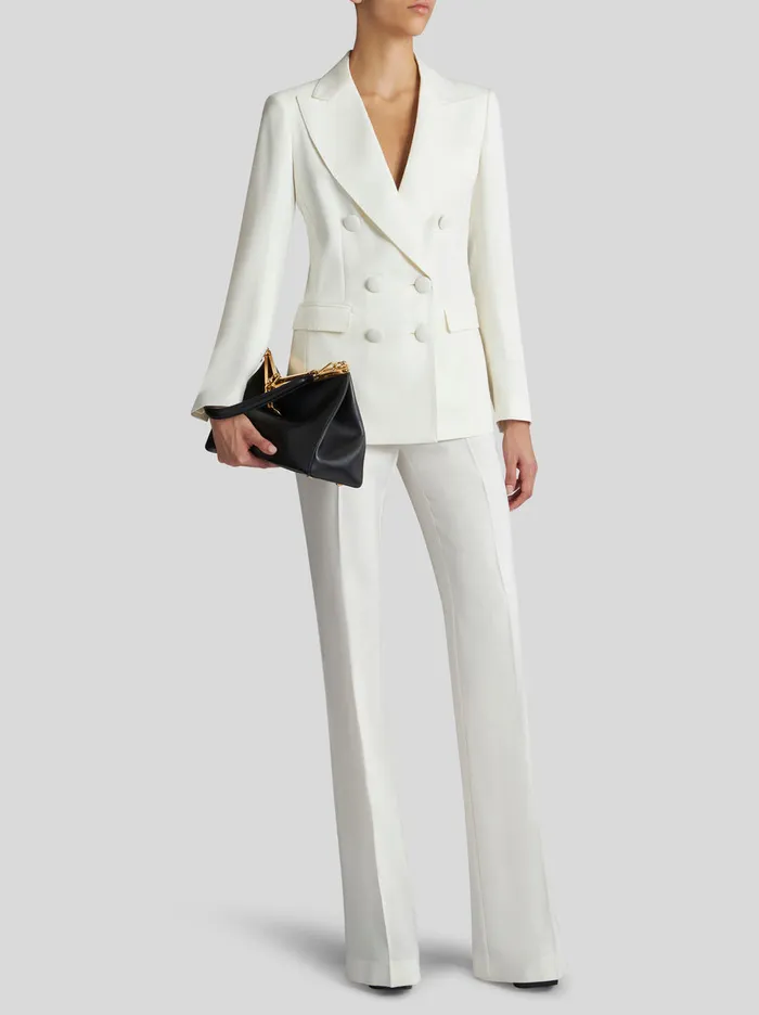 Women DoubleBreasted Jacket In Shot Fabric Etro Jackets