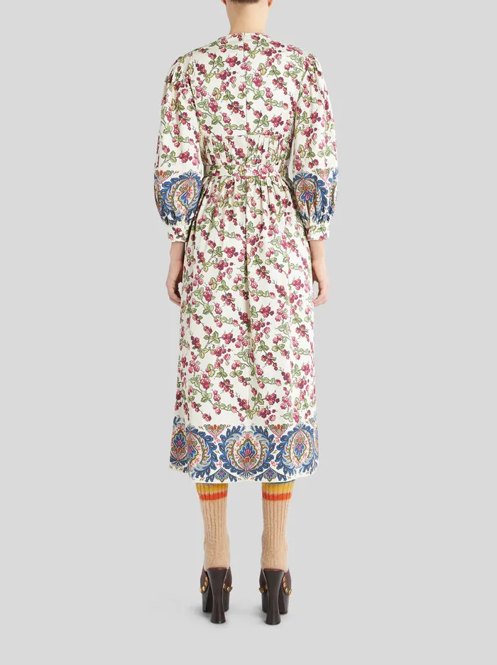 Women Dress With Berry And Paisley Print Etro Dresses