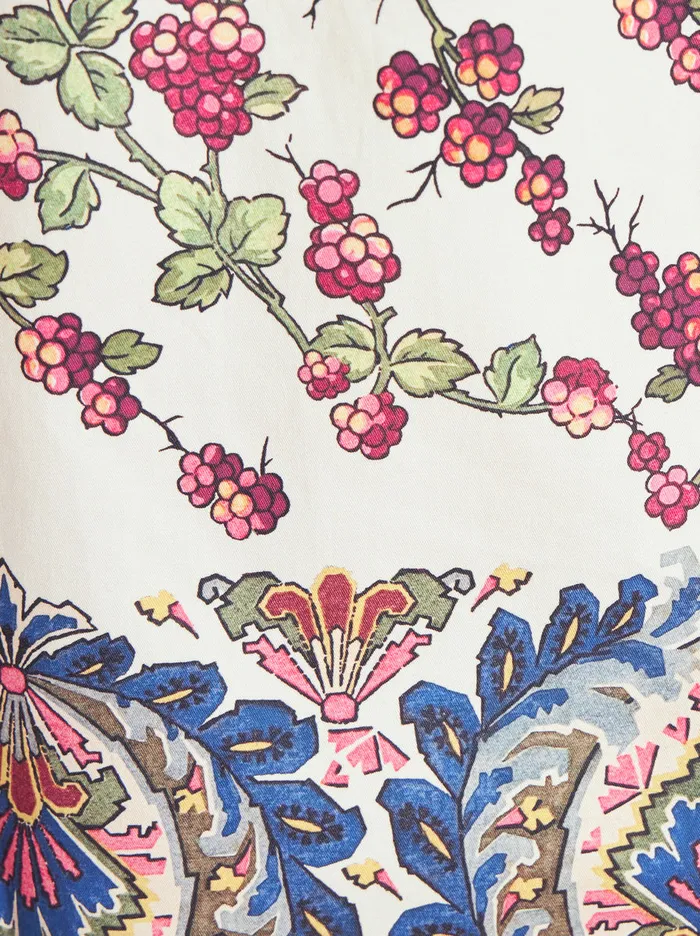 Women Dress With Berry And Paisley Print Etro Dresses