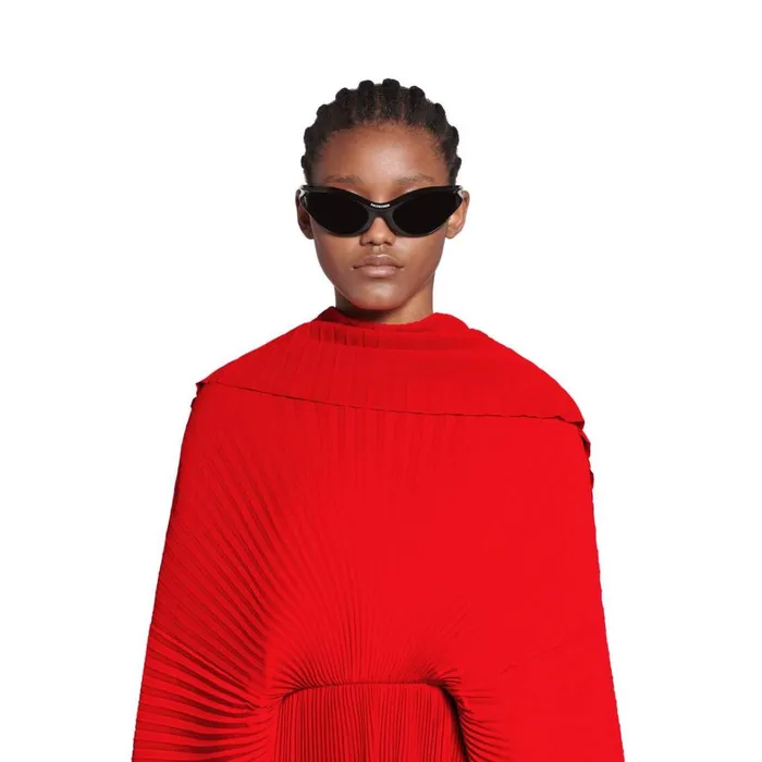 Women Dresses and Skirts Balenciaga Pleated Drape Dress In Red