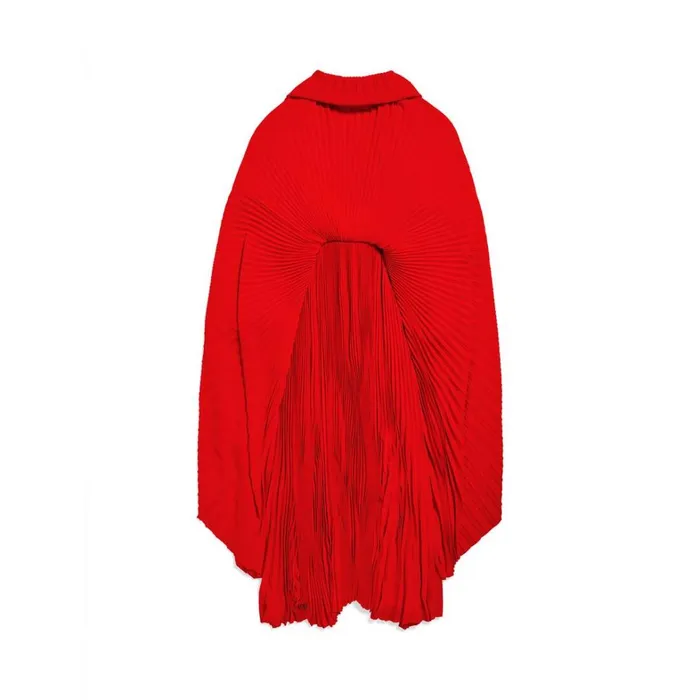 Women Dresses and Skirts Balenciaga Pleated Drape Dress In Red