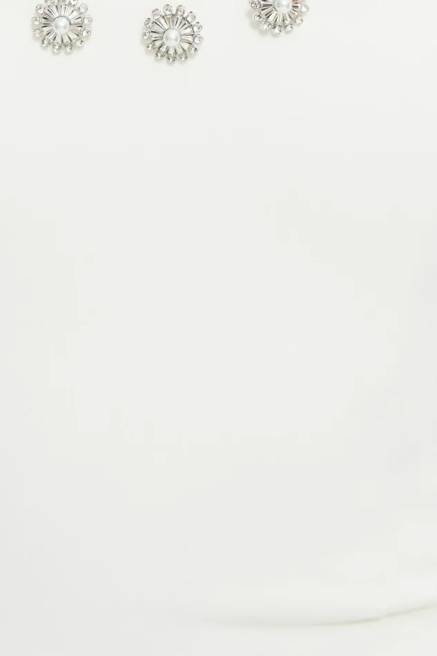 Women Dynamite Blouses and Tops Embellished Corset Tube Top Beige