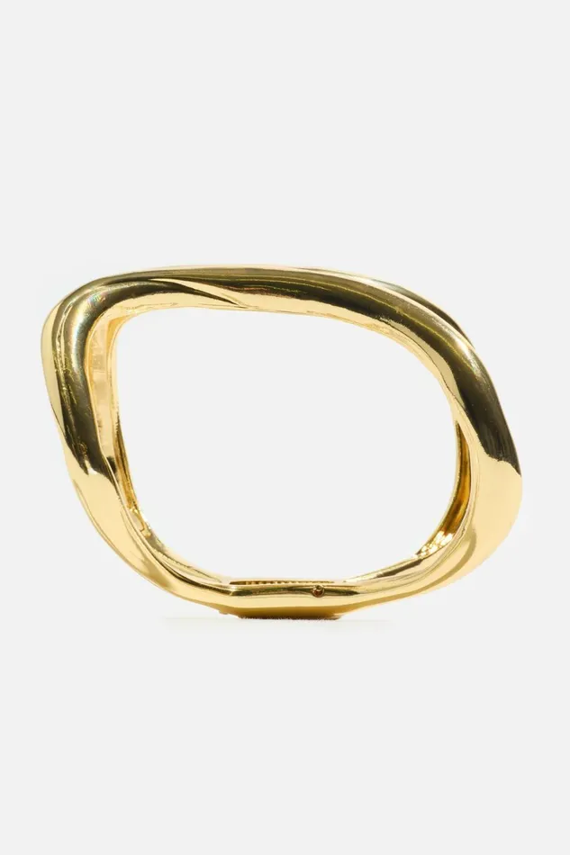 Women Dynamite Bracelets Double Curved Cuff Bracelet YELLOW