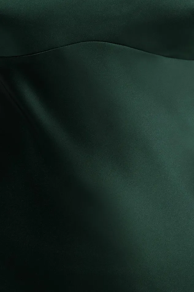 Women Dynamite Dresses and Jumpsuits Amira Satin Maxi Slip Dress Green