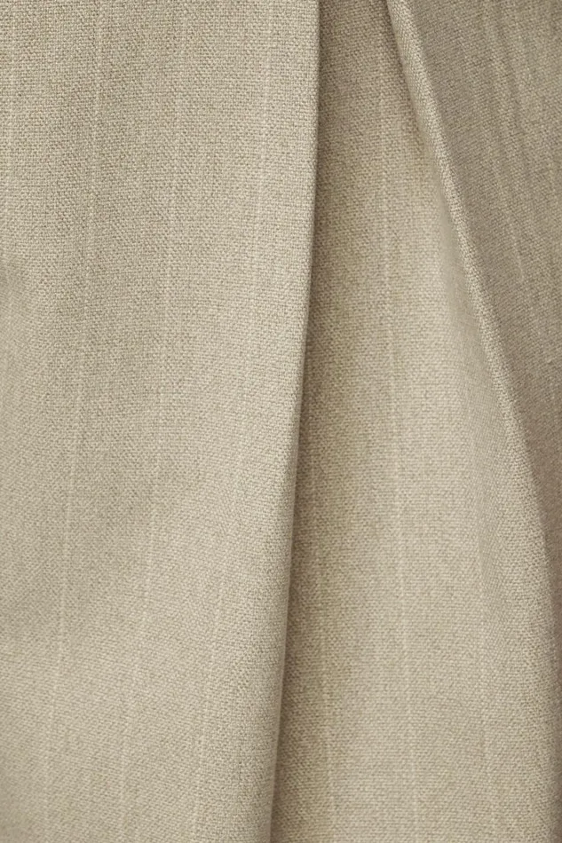 Women Dynamite Pants Pleated Pinstripe Wide Leg Pants Gray