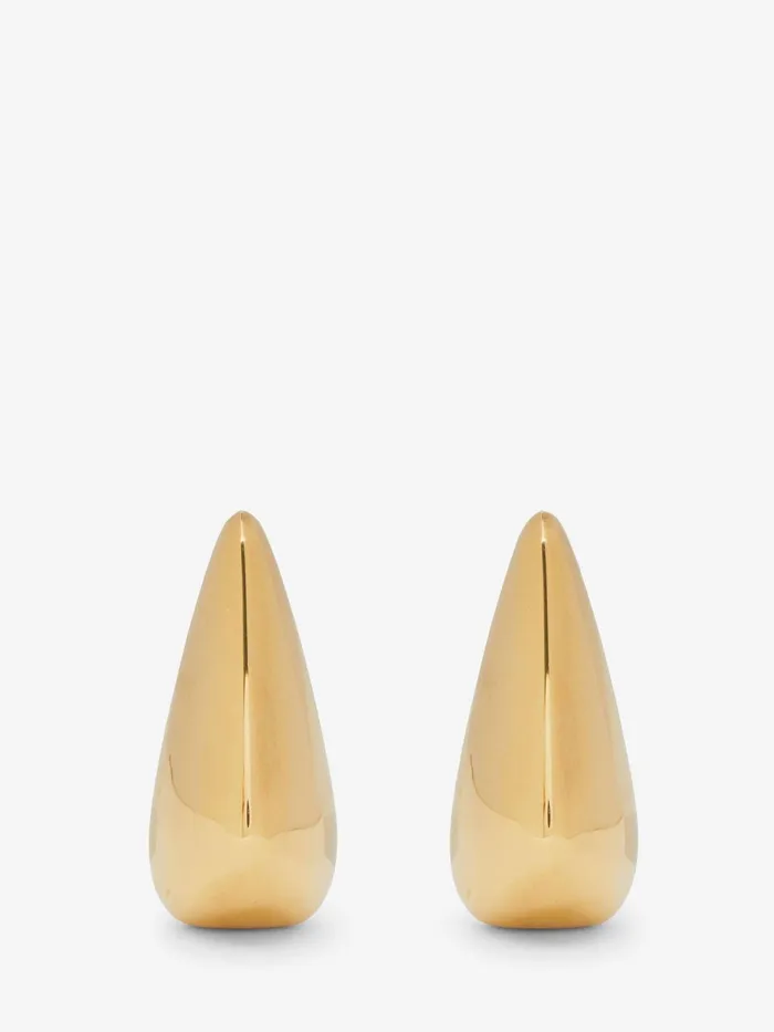 Women Earrings Alexander McQueen Claw Earrings Antique Gold