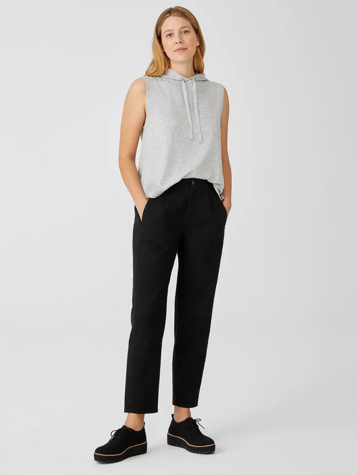 Women Eileen Fisher Denim Organic Cotton Denim Tapered Pant Black