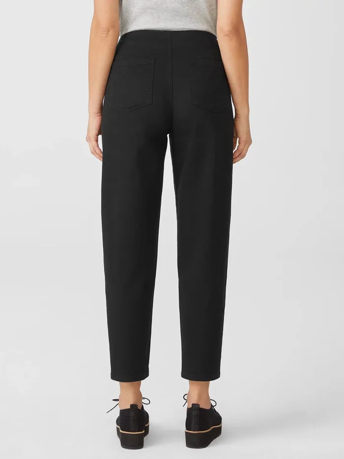 Women Eileen Fisher Denim Organic Cotton Denim Tapered Pant Black