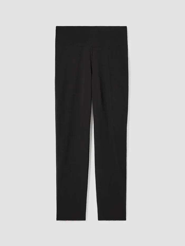 Women Eileen Fisher Pants Shorts and Jumpsuits Pima Cotton Stretch Jersey HighWaisted Pant Black