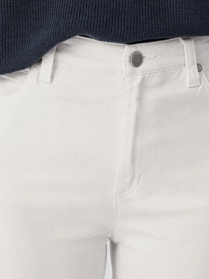 Women Eileen Fisher Pants Shorts and Jumpsuits Undyed Organic Cotton Denim Straight Jean Undyed Natural
