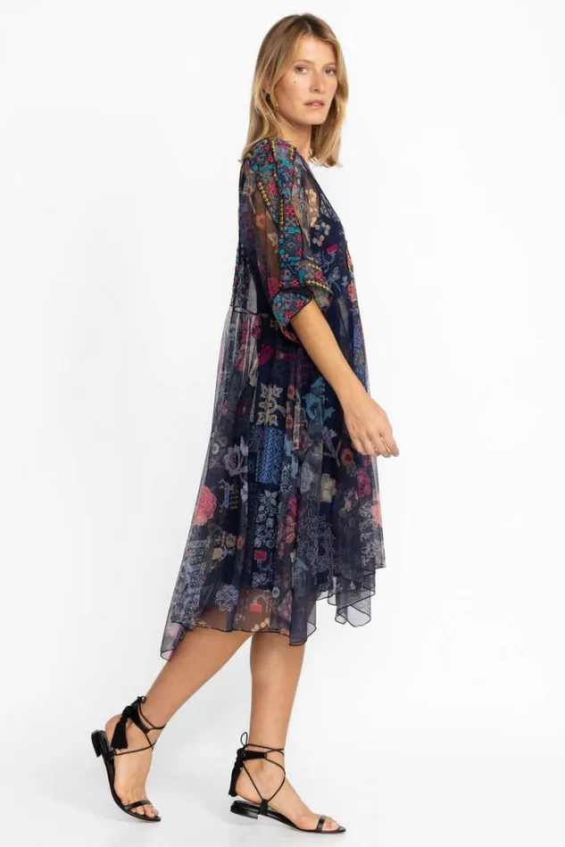 Women ELREY KAFTAN MESH DRESS Multi Johnny Was Dresses Women ELREY KAFTAN MESH DRESS Multi Johnny Was Dresses