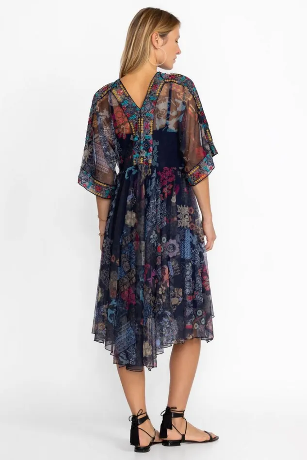 Women ELREY KAFTAN MESH DRESS Multi Johnny Was Dresses Women ELREY KAFTAN MESH DRESS Multi Johnny Was Dresses