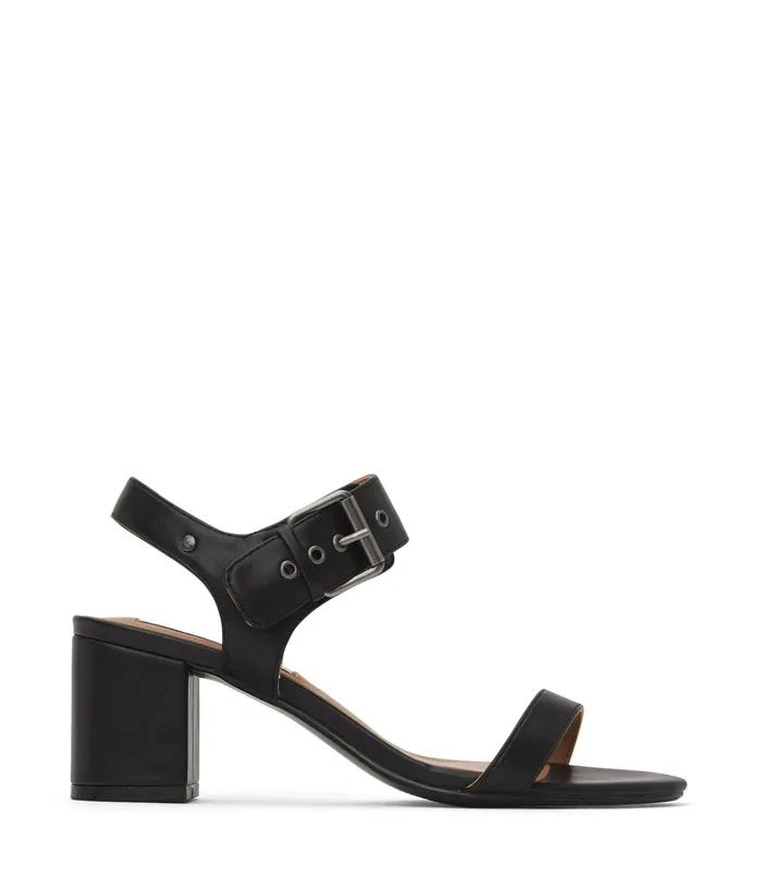 Women Elysa Vegan High Heel Sandals Black Matt and Nat Sandals