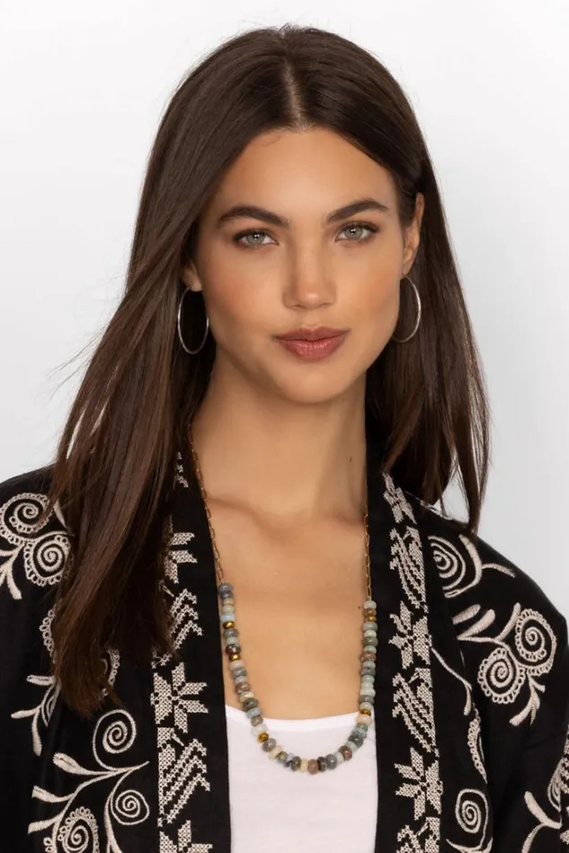 Women EMILIE SHAPIRO STONE NECKLACE Silver Johnny Was Jewelry Women EMILIE SHAPIRO STONE NECKLACE Silver Johnny Was Jewelry