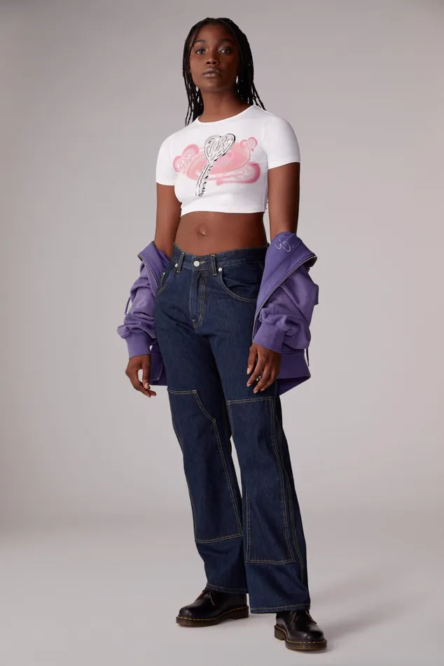 Women Fiorucci TShirts and Tops Love Is Key Baby TShirt White Women Fiorucci TShirts and Tops Love Is Key Baby TShirt White