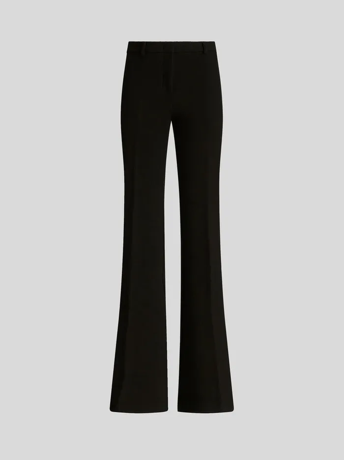 Women Flared Wool Trousers Etro Trousers