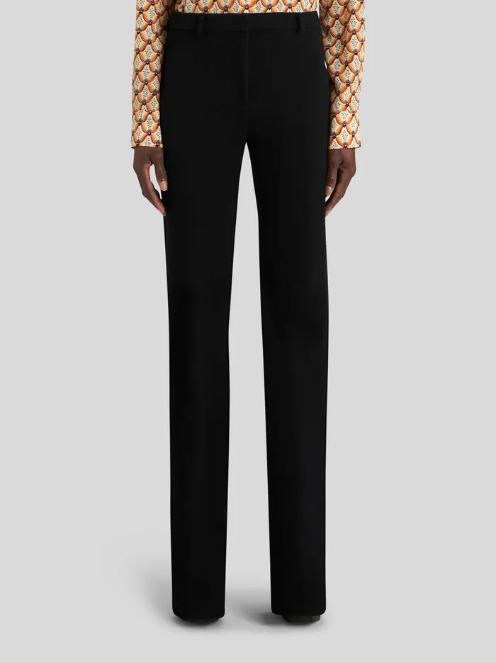 Women Flared Wool Trousers Etro Trousers