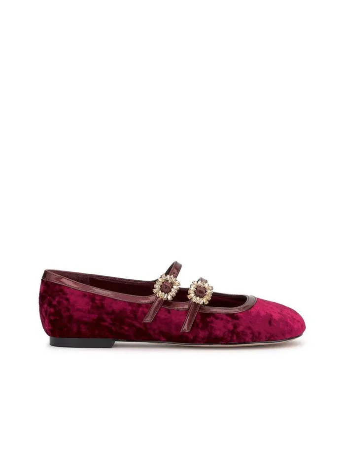 Women Flats Jessica Simpson Allista Buckle Ballet Flat In Oxblood