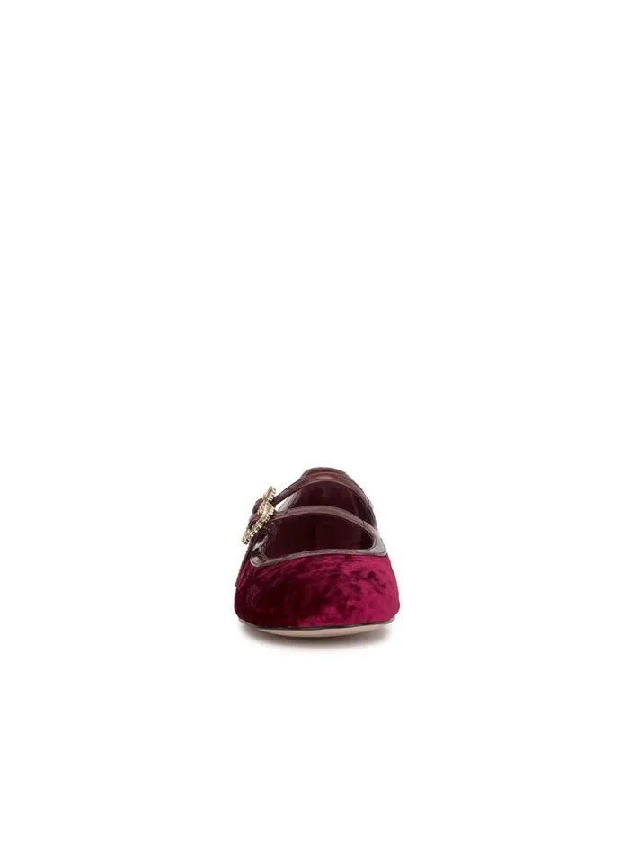 Women Flats Jessica Simpson Allista Buckle Ballet Flat In Oxblood