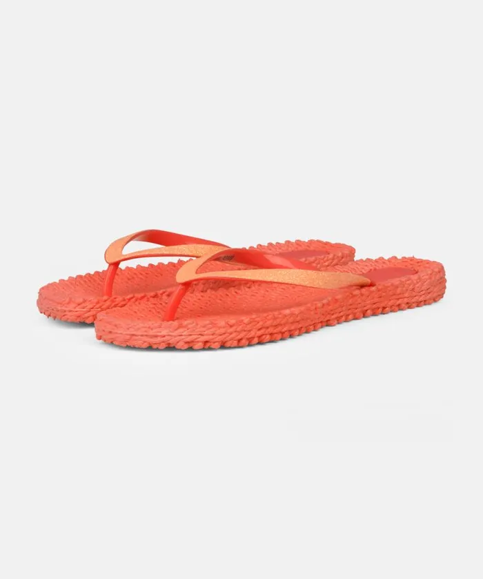 Women Flip Flops Ilse Jacobsen Flip Flop With Glitter 8211 Indian Red